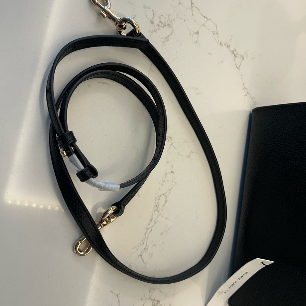 Marc Jacobs Black Mini Bag with Gold Accents - Picture 6 of 9